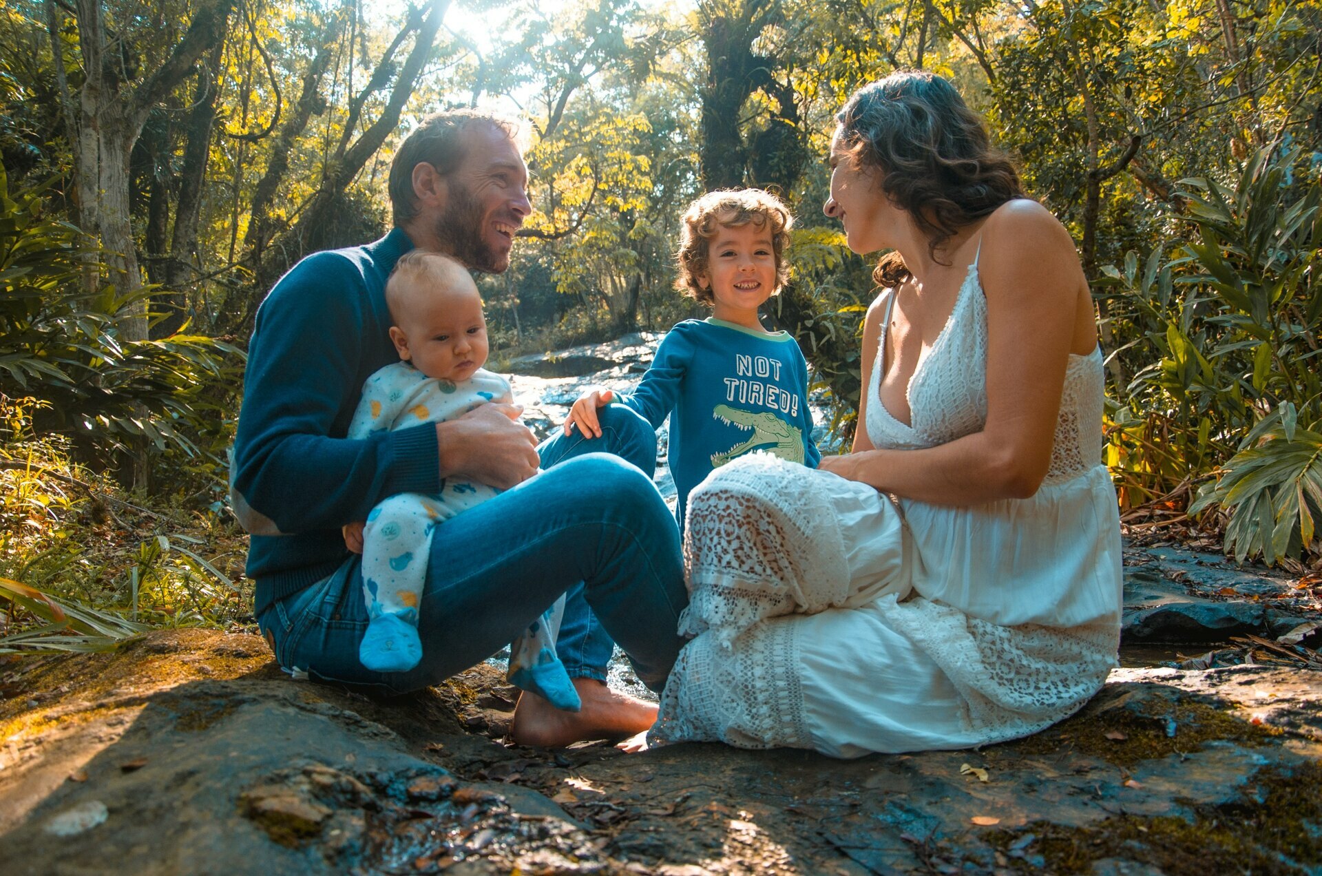 Ensaio de Família na Cachoeira