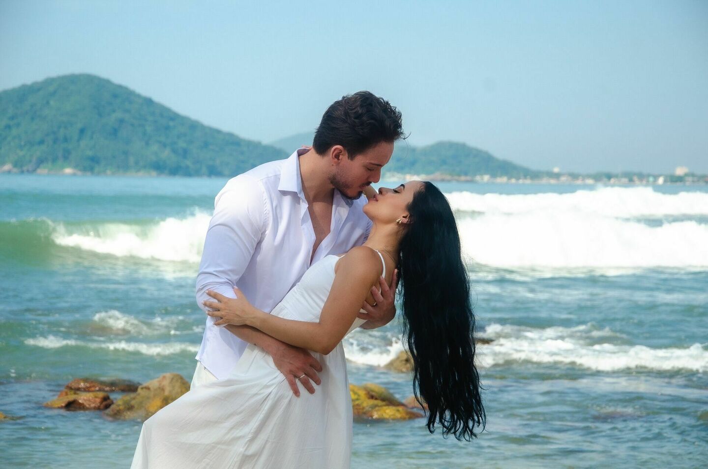 Ensaio pré wedding documental na praia
