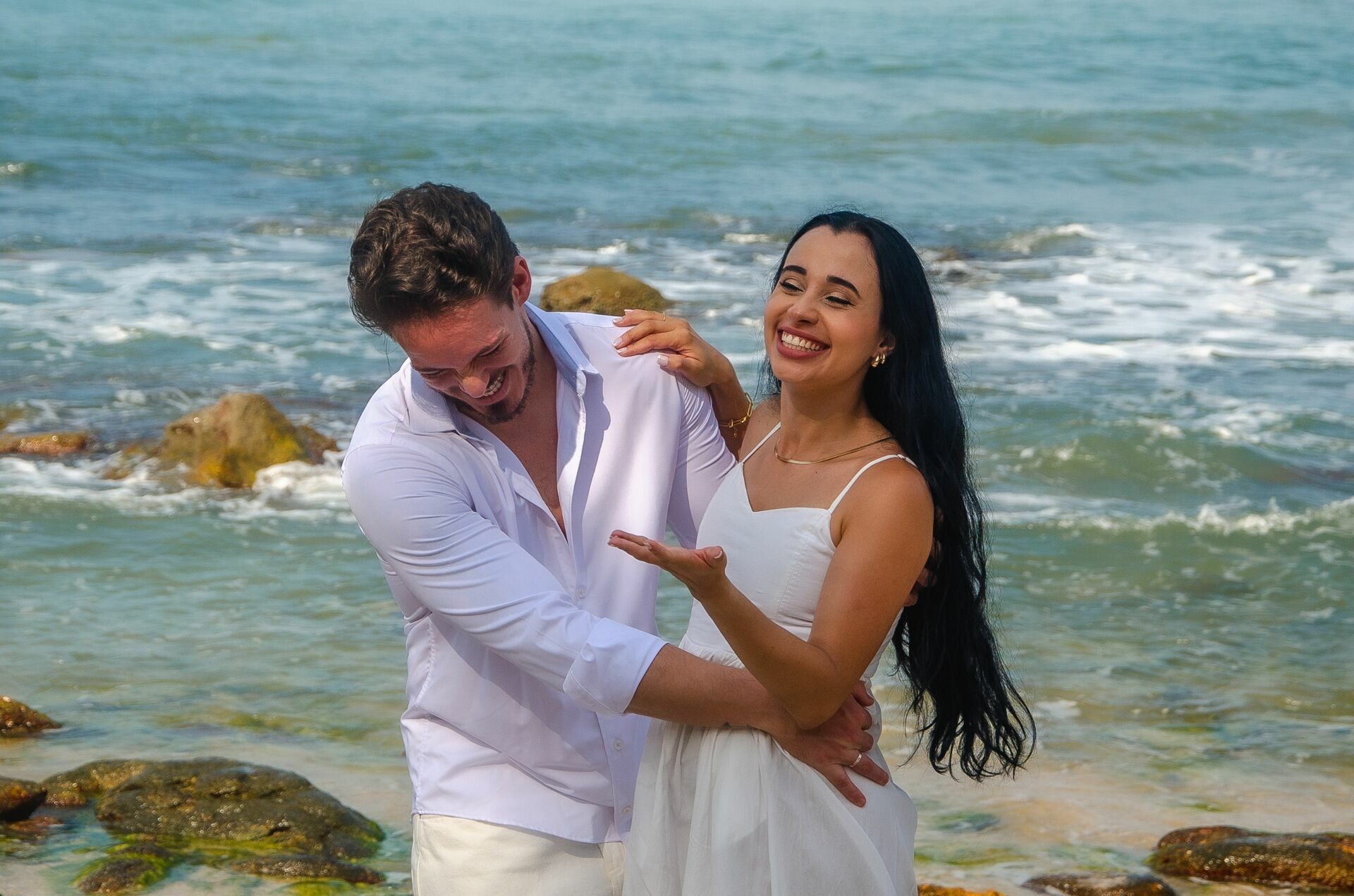 Foto Ensaio pré wedding documental na praia - Imagem 2